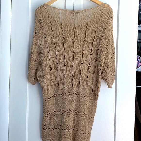 Coldwater Creek Crocheted Linen Top |Size 1X - Picture 6 of 7